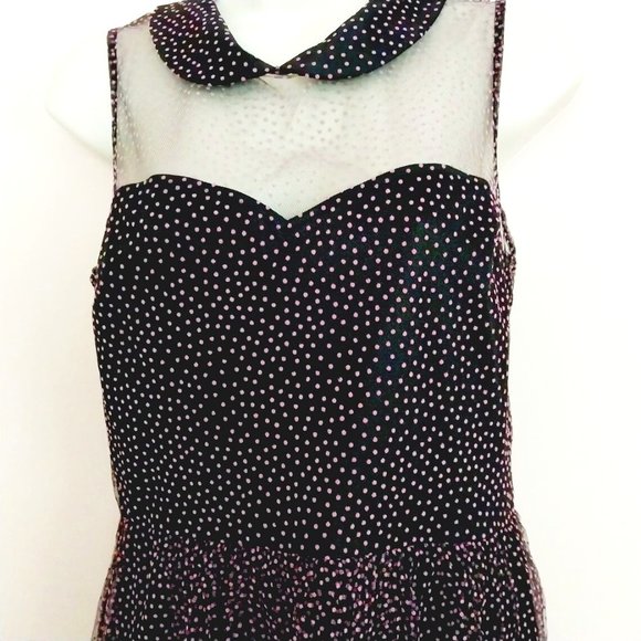 ⭐️ Host Pick⭐️Vintage Betsy Johnson Black and Pink Dress Size 6 - Picture 4 of 6